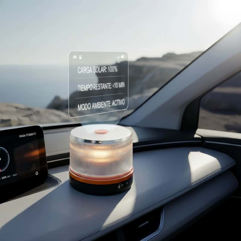 ✨Último día 70% de descuento | Luz de emergencia DarkFairy V16⚠️ Certificación DGT, grado de protección IP54, base magnética